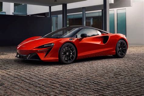 2023 McLaren Artura exterior and interior photos. The McLaren Artura represents the company's first real clean-sheet design since it began building road cars in 2011. With a 577-hp 3.0-liter V-6 ...